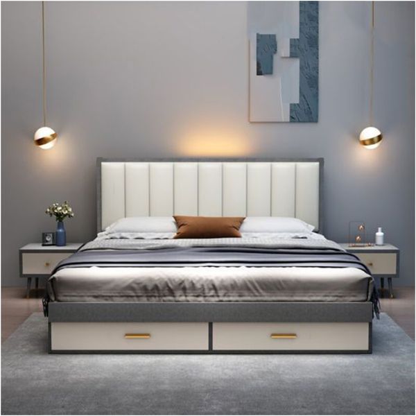 تخت خواب دونفره مدل لامور سایز 160×200 سانتی متر