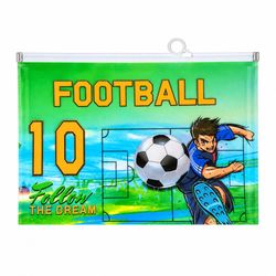 پوشه زیپ دار مدل فوتبالی سایز A4 کد 02