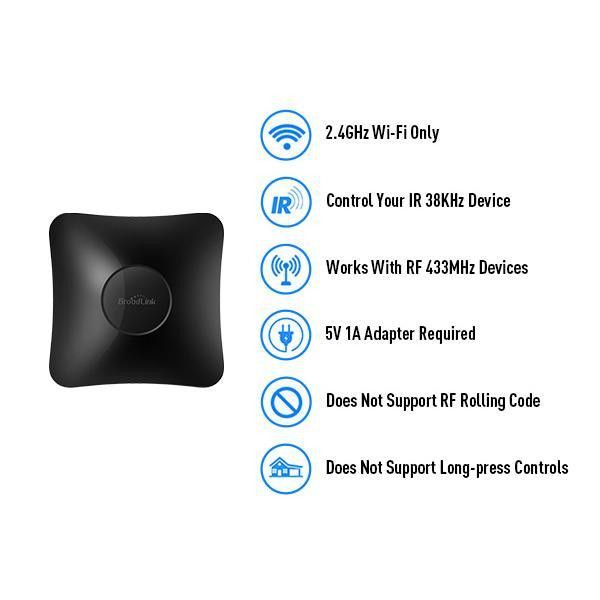 ریموت کنترل هوشمند برادلینک مدل RM4 Pro به همراه سنسور دما و رطوبت