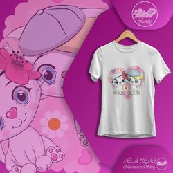 تیشرت Nurin Lady | طرح Loving Cats