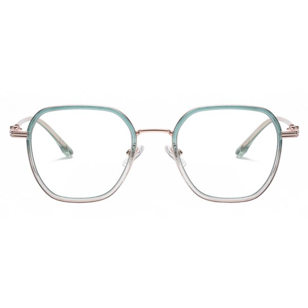 فریم عینک طبی چند ضلعی مدل TJ816C499P81 مناسب برای صورت گرد و بیضی