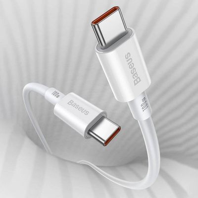 کابل USB-C به USB-C باسئوس مدل Superior-100W طول 1 متر
