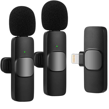 ست میکروفن یقه ای بیسیم مدل K9 Dual Lightning