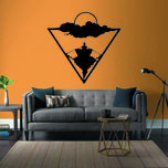 استیکر مدل چوبی طرح قایق کد S57