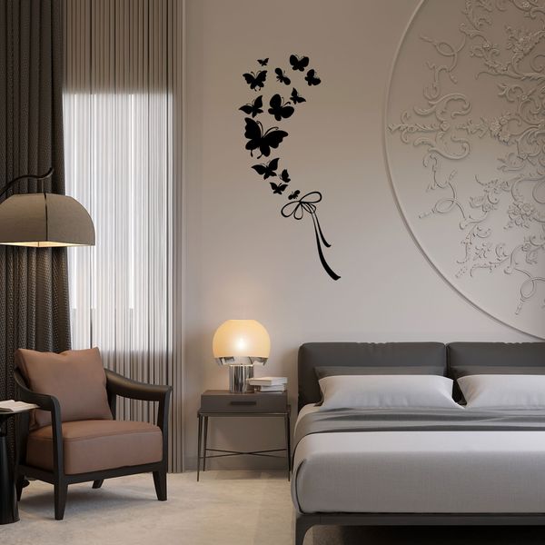 استیکر آژنگ مدل پروانه کد D-M-779 مجموعه 14 عددی