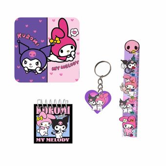 ست لوازم تحریر کرومی و ملودی مجموعه 4 عددی - جین 12 عددی