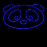 چراغ نئونی دیواری طرح پاندا