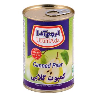 کمپوت گلابی اروم آدا مقدار 400 گرم