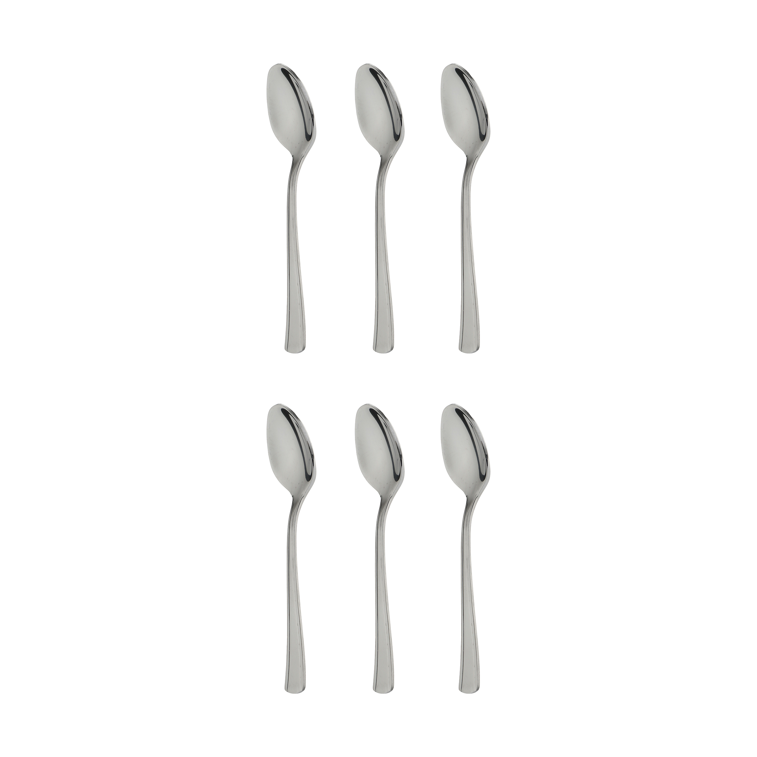 قاشق چای خوری صنایع استیل ایران مدل مونزا مجموعه شش عددی*115