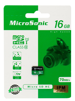 رم میکرو 16 گیگ میکروسونیک MicroSonic 533X U1 C10 80MB/s