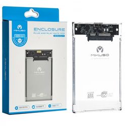باکس هارد 2.5 اینچی USB 3.0 میکوسو Mikuso Ecs-017 مدل شیشه‌ای