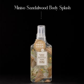 اسپری بدن مینیسو100میل چوب صندل Miniso Sandalwood Body Splash