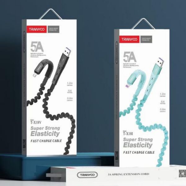 کابل تبدیل USB به MicroUSB ترانیو مدل X18 طول 1 متر
