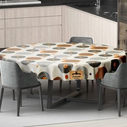 رومیزی برند رومیزی باز طرح گرد مدل انتزاعی مدرن کد 11062