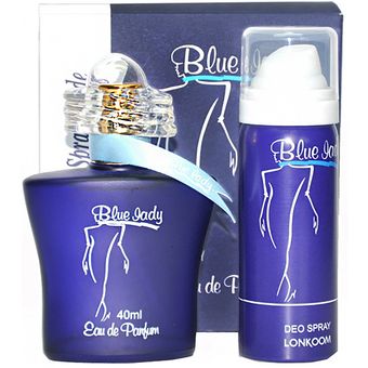 ادو پرفیوم زنانه لنکوم مدل Blue Lady حجم 40 میلی لیتر به همراه اسپری مدل Blue Lady حجم 50 میلی لیتر