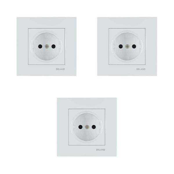 پریز دلند مدل آسا بسته 3 عددی