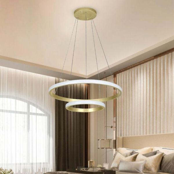 لوستر مدرن دو حلقه