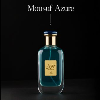 عطر ادکلن ارض الزعفران موصوف آزور آبی 100 میل اورجینال  Mousuf Azure