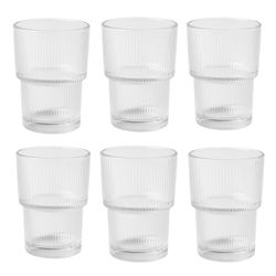 لیوان مدل شیاردار مجموعه 6 عددی