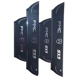 برچسب پارکابی خودرو امیران اسپرت طرح چرم کد 2025072 مناسب برای FMC SX5 مجموعه 4 عددی