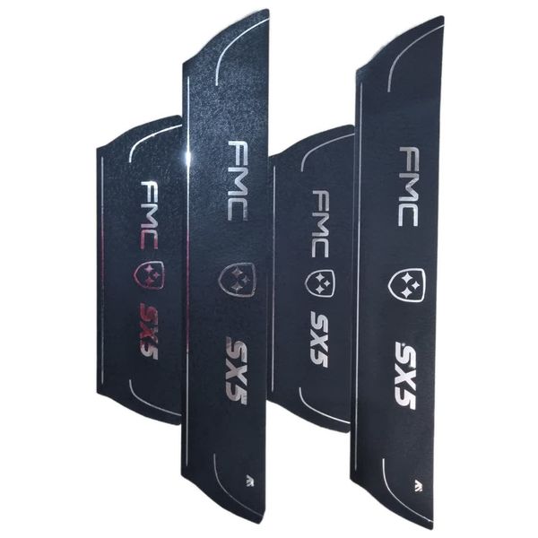 برچسب پارکابی خودرو امیران اسپرت طرح چرم کد 2025072 مناسب برای FMC SX5 مجموعه 4 عددی