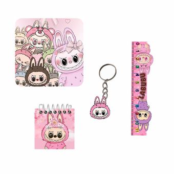 بسته لوازم تحریر مدل لابوبو کد labobo 1 مجموعه 4 عددی - جین 12 عددی