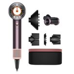 سشوار خانگی 220 وات دایسون مدل Supersonic nural HD16، موتور AC، وزن 2140 گرم، دارای سری متمرکز‌کننده باریک، متمرکز‌کننده پهن، سر