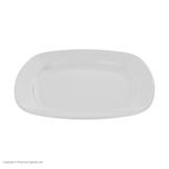 بشقاب غذاخوری چینی زرین ایران سری کواترو هتلی کد 25 درجه عالی بسته 6 عددی