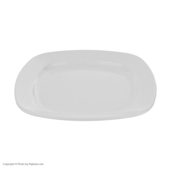 بشقاب غذاخوری چینی زرین ایران سری کواترو هتلی کد 25 درجه عالی بسته 6 عددی