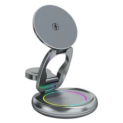 شارژر رومیزی 15وات مدل   LFX-208 3in1 Wireless charger