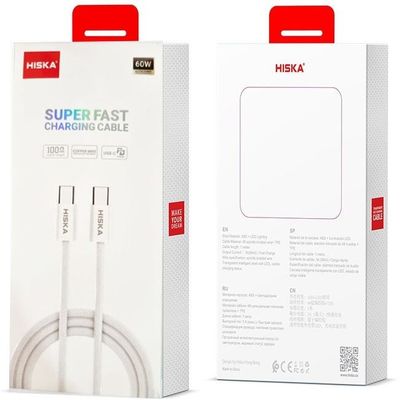 کابل شارژ Type-C به Type-C هیسکا HISKA LX811
