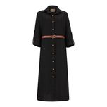 مانتو زنانه السانا مدل واران کد 220201 رنگ مشکی