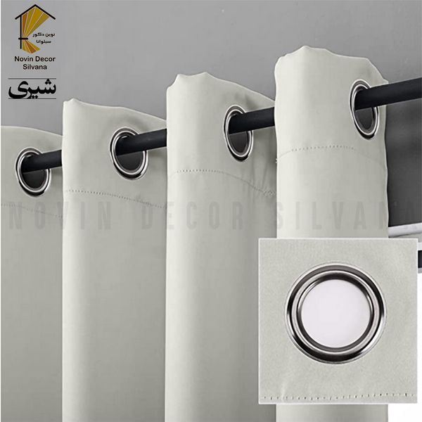پرده نوین دکور سیلوانا مدل کتان کد 230 1 سایز 230 × 140 سانتی متر