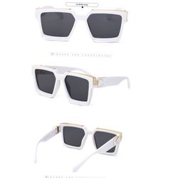 عینک آفتابی مدل میلیونر سفید