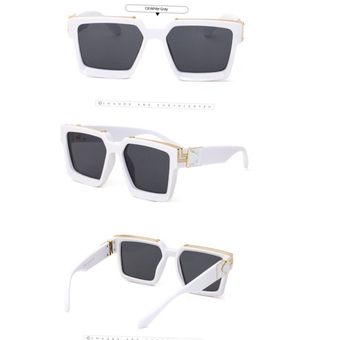 عینک آفتابی مدل میلیونر سفید