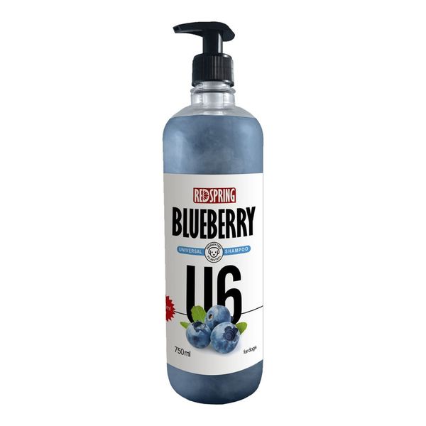 شامپو روزانه سگ رداسپرینگ مدل عصاره بلوبری U6 حجم 850 میلی لیتر