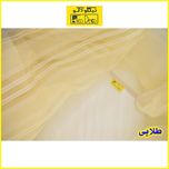 پرده تیکو دکو مدل حریر نازک ژرسه سه لاین ژوردار سایز 140*280 سانتی متر