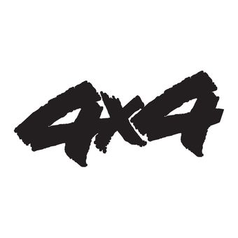 استیکر خودرو طرح 4x4