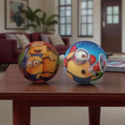 توپ بازی مدل  اسفنجی طرح مینیون کد 02 مجموعه 2 عددی