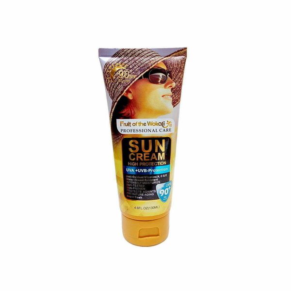 کرم ضدآفتاب بدون رنگ وکالی SPF90 مدل 01 مناسب برای انواع پوستها، حجم 130 میلیلیتر