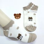 جوراب ساق کوتاه زنانه مدل تدی مجموعه 4 عددی