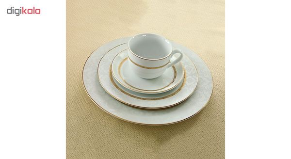 سرویس غذاخوری 28 پارچه چینی زرین ایران سری ایتالیا اف مدل هدیه درجه عالی