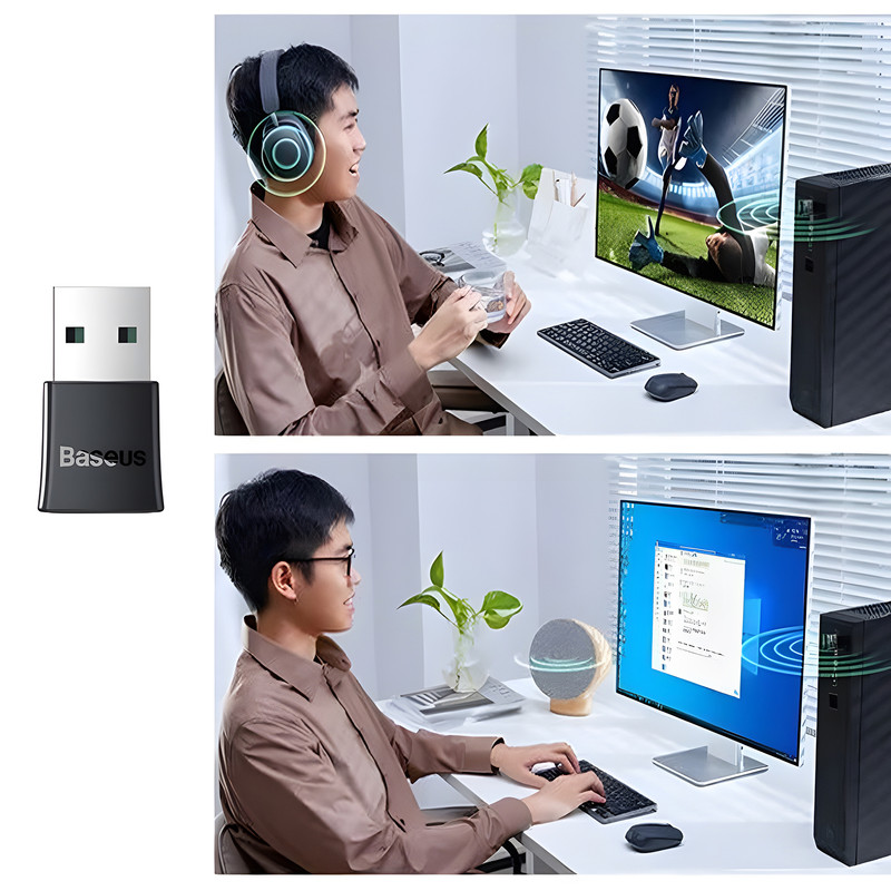 دانگل بلوتوث ورژن 5.3 بیسوس مدل ZJBA010001 - BA07(فقط کامپیوتر و لپ تاپ)