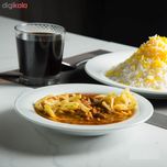 بشقاب خورش خوری چینی زرین ایران مدل هتلی 49 کد 20 درجه عالی بسته 6 عددی