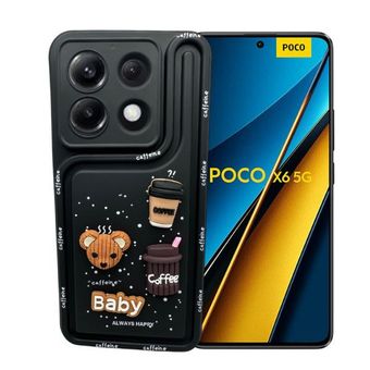 کاور طرح سولید مدل عروسکی برفی مناسب برای گوشی موبایل شیائومی  Poco X6
