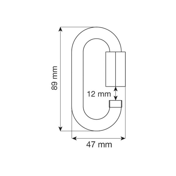 کارابین کمپ مدل Oval Quick Link F2022