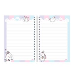 کاغذ کلاسور کاما طرح یونیکورن بسته 100 عددی