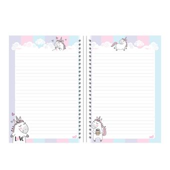 کاغذ کلاسور کاما طرح یونیکورن بسته 100 عددی