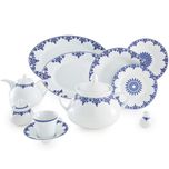 سرویس غذاخوری 108 پارچه چینی زرین ایران مدل شهرزاد سمرقند درجه یک