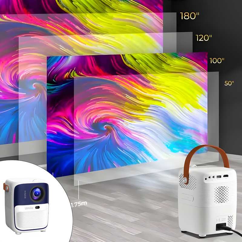 ویدئو پروژکتور اندروید هوشمند یومیو مدل umiio Q2 (FHD)